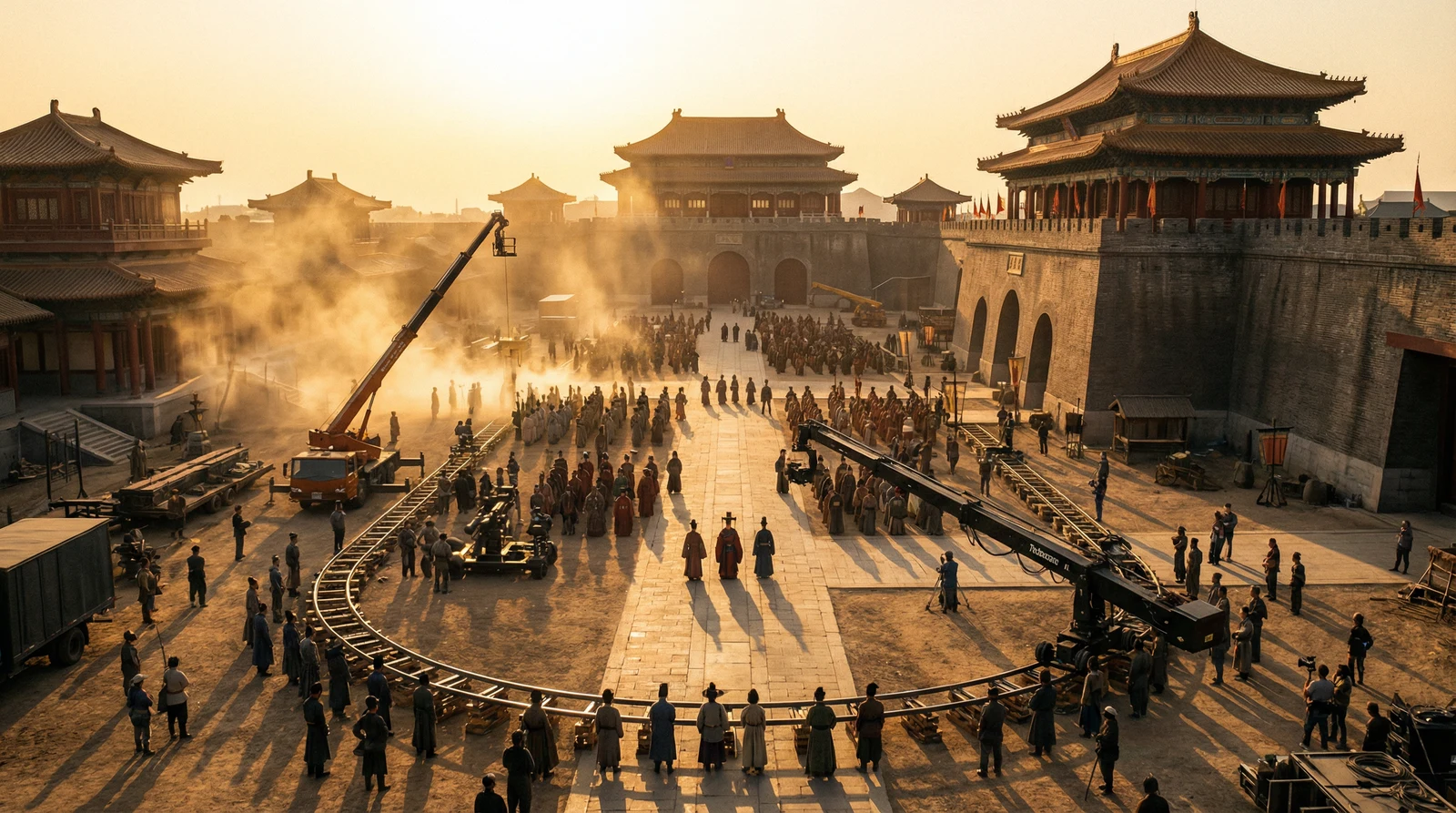 海角网国产视频栏目大型影视拍摄基地全景